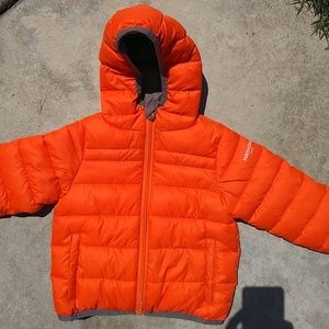 NWOT 24M Orange Puff Coat